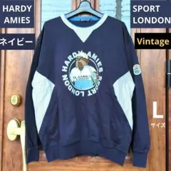 【HARDY AMIES】パーディーエイミス/オーバースエット/トレーナー刺繍L
