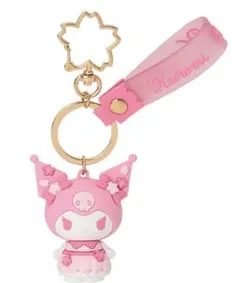 サンリオ「さくらデザインシリーズ」の立体キーホルダー　クロミちゃん