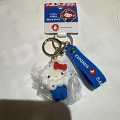 新品 未使用 神戸限定 ハローキティ ラバー立体キーホルダー ご当地