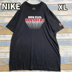 ナイキ ブラック Ｔシャツ チームロゴ ゆるだぼ ビッグサイズ ＸＬ【い732】