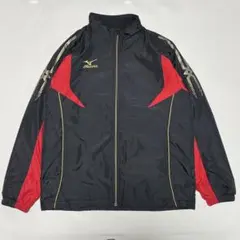 MIZUNO ウィンドブレーカー 裏地付き 刺繍ロゴ ワンポイント ミズノ