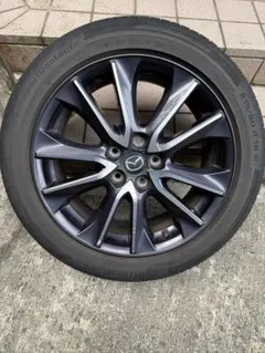 CX-3純正18インチ ホイールセット ブラック/シルバー 4本価格☆マツダ CX-3 純正 ホイール 18インチ 18×7J CX3 PCD114.3/5H