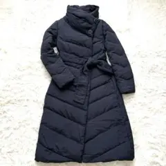 RUIRUE boutique ロングダウンコート Aライン ネイビー S