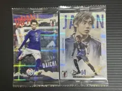 サッカー日本代表 鎌田大地 伊東純也 カード2枚セット ツインウエハース
