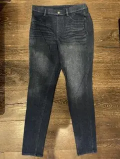 UNIQLO HEATTECH ダークブルー スキニーデニムLサイズ