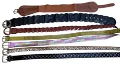 レザーベルト 7本セット Y2K 古着 まとめ売り 平成レトロ