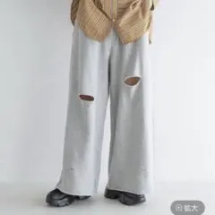 グレー ジョガーパンツ