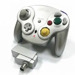 GC コントローラー ウェーブバード ワイヤレス ゲームキューブ シルバー