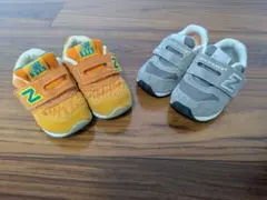 New Balance　ベビースニーカーセット　グレー13.5 オレンジ13