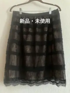 ★BCBGMAXAZRIA❤️新品・未使用　ブラック レース スカート お値下げ‼️のサムネイル