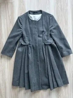 エストネーションノーカラーグレーコートのサムネイル