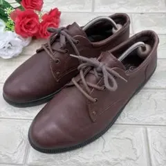 ❤️良品❤️ ecco レザースニーカー　ブラウン 5944 エコー　メンズのサムネイル