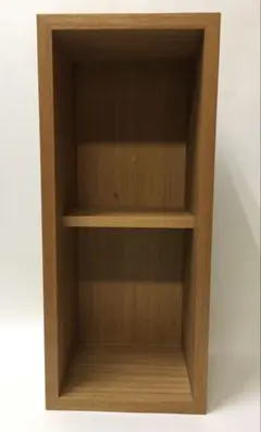 美品 無印良品 【壁に付けられる家具 箱】44cm オーク材 定価¥3,990