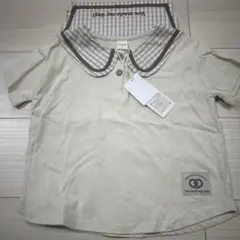 新品！キッズ子どもベビートップス半袖Tシャツ襟付き９０センチ男の子女の子