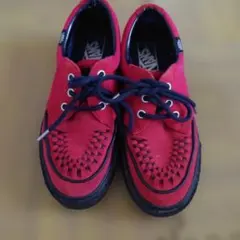 VANS クリーパー スニーカー レッド ブラック 23cmのサムネイル