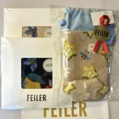 【みいちゃんイヴ様専用】フェイラーボトルケースハンカチ2枚3点セット