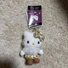 ハローキティ レオパード柄キーホルダー