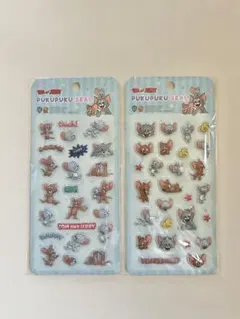 トムとジェリー プクプクシール 立体シール2シートセット