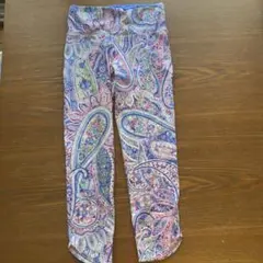 リアルストーン　ペイズリー柄 ヨガパンツ レギンス S