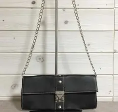 ★No38112 サマンサタバサ PVC チェーン ショルダー バッグ