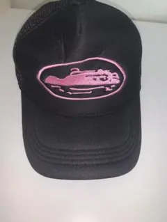 corteiz メッシュキャップ　ノーブランド ピンクUK centralcee