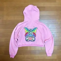 HYSTERIC GLAMOUR LEVITATED ショート丈 パーカー ラメ