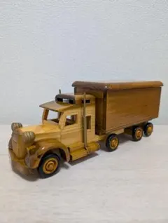 木製トラック型収納ボックス 全長約29.5cm