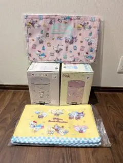 サンリオ　ダストボックス　2種　サンリオ×ちいかわ　レジカゴバッグ　2種　セット