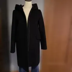 NOLLEY'Sロングコート黒 NOLLEY'S（ノーリーズ） コート ダッフルコート PREMIUM WOOL NMP