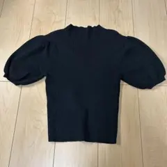 新品未使用　GRL グレイル　ニット　半袖　黒