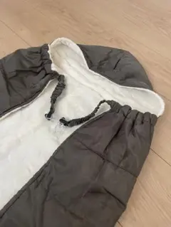 抱っこカバー/フリース星柄デザインフード付き/カーキ/撥水