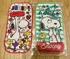 スヌーピー ミニハンカチ 2枚セット　ポケタオル　お手拭き　新品未使用品