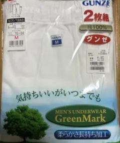 GUNZE グンゼ 長ズボン下 前あき 2枚組 ホワイト Mサイズ