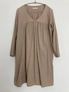 niko and...ベージュ コットンチュニック 長袖