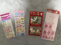 激レア POOL COOL 当時物 プラッちっくシール もものうさぎ天然水
