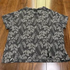 Lene 半袖Tシャツ 葉柄