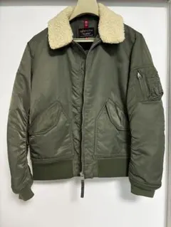 ALPHA INDUSTRIES ミリタリー　ジャケット ボア襟 カーキ M