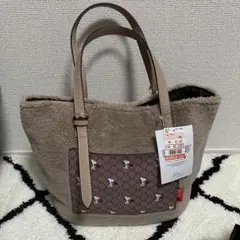新品　しまむらスヌーピーボアトートバッグ