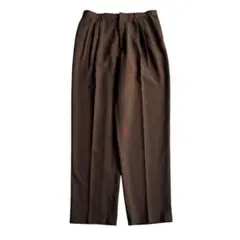 CITY STREETS 2タック ワイドスラックス ブラウン 茶 ビンテージのサムネイル