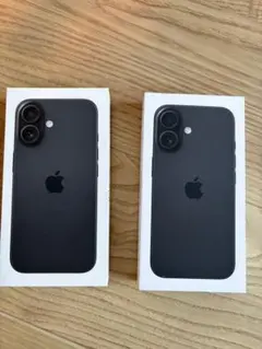 iPhone 16ブラック 箱 2点