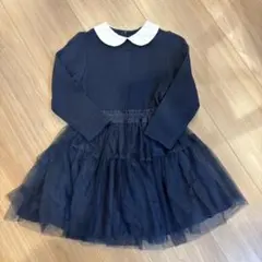bobson ネイビー襟付きワンピース 100 フォーマル　発表会　卒園式