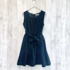 titty&Co. ティティーアンドコー　ワンピース　ウエストリボン　黒　入園式