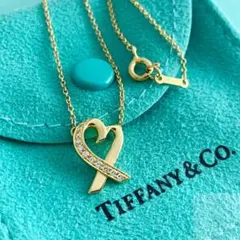 ティファニー ラビングハート 11P ダイヤモンド YG ネックレス YY6e