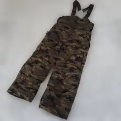 スキー ウエア 120 スボン 迷彩 調整可能 カモフラ カモフラージュ ウェア
