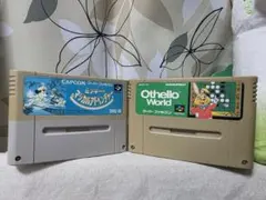 SFC　ミッキーのマジカルアドベンチャー　オセロワールド　2本セット