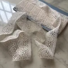 フランス　アンティーク　ヴィンテージ　レース　エクリュ