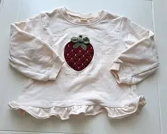 赤ちゃん本舗　いちご　フリル　トレーナー　120 フリル　春秋　長袖