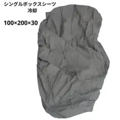 シングルベッド ボックスシーツ 冷却100×200×30 ダークグレー