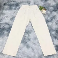 クラシカルエルフ (L) コットン ワイドパンツ 白 ゆったり 綿100%