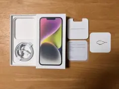 iPhone 14 Starlight 空箱 Lightningケーブル